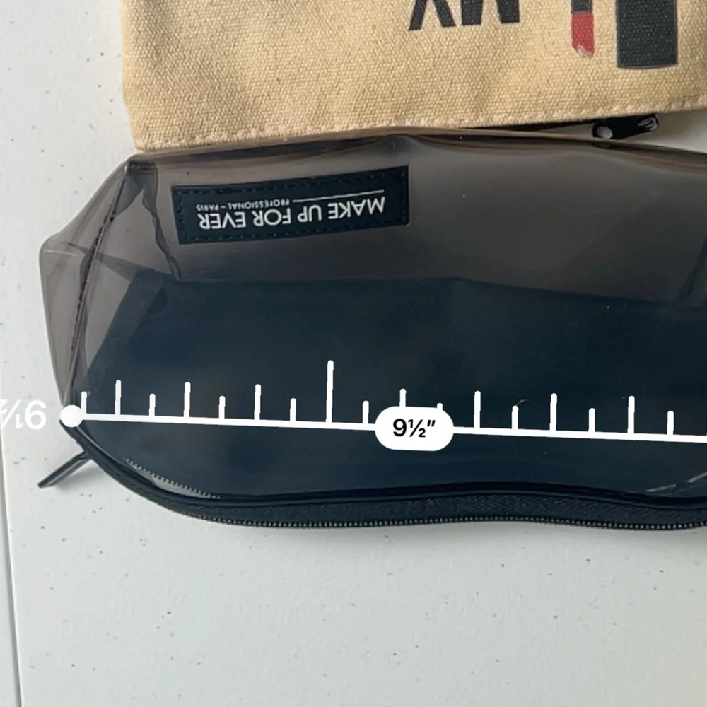 Makeup Forever Black PVC makeup bag & Sephora Cosmetic Bag
